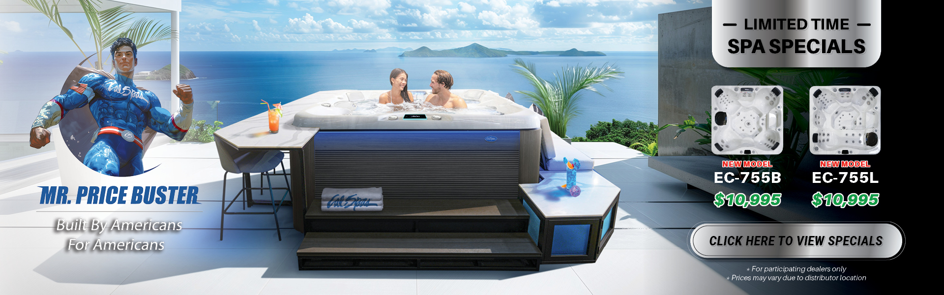 Calspas hot tub being used in a family setting - Spokane