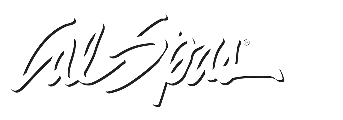 Calspas White logo hot tubs spas for sale Spokane